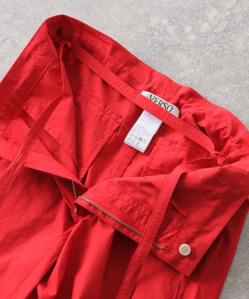 EDIT. FOR LULU(エディットフォールル)の「【VERSO/ヴェルソ】Strap Cotton Pants(その他パンツ・レディース・ホワイト/レッド・SMALL/MEDIUM)」の19枚目の写真