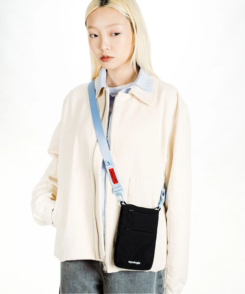 Topologie（トポロジー）の「Phone Sacoche フォンサコッシュ Tech Sateen【バッグ単体】（ショルダーバッグ・レディース・ブラウン・FREE）」の6枚目の写真