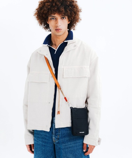 Topologie（トポロジー）の「Phone Sacoche フォンサコッシュ Tech Sateen【バッグ単体】（ショルダーバッグ・レディース・ブラウン・FREE）」の7枚目の写真