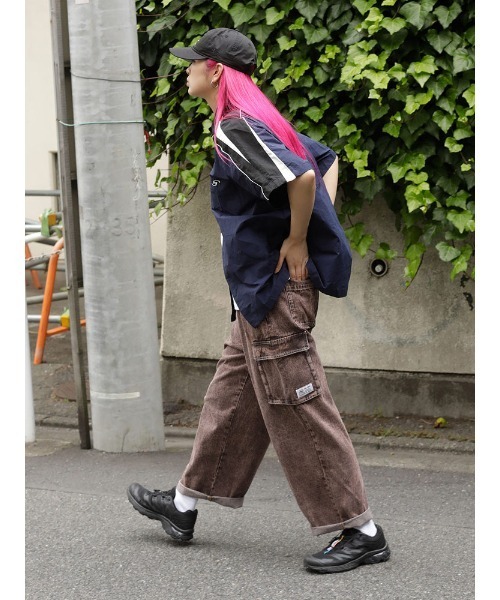 SAKAZEN(サカゼン)の「【ワンサイズ展開】 90s ロゴ刺繍 オーバーサイズ ボーリング 半袖 シャツ SB-8645(シャツ/ブラウス・メンズ・ブルー/ブラウン・LL)」の10枚目の写真