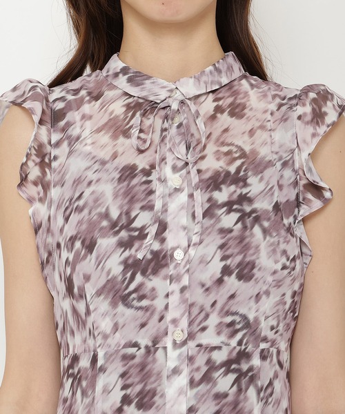 REDYAZEL（レディアゼル）の「水彩フラワープリントワンピース（ワンピース・レディース・ピンク/ブラウン/ブラック・SMALL/MEDIUM）」の12枚目の写真