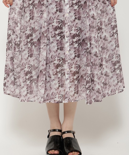 REDYAZEL（レディアゼル）の「水彩フラワープリントワンピース（ワンピース・レディース・ピンク/ブラウン/ブラック・SMALL/MEDIUM）」の15枚目の写真