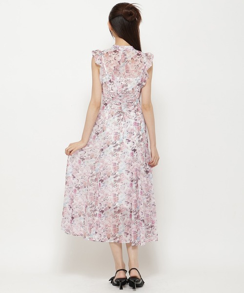 REDYAZEL（レディアゼル）の「水彩フラワープリントワンピース（ワンピース・レディース・ピンク/ブラウン/ブラック・SMALL/MEDIUM）」の17枚目の写真