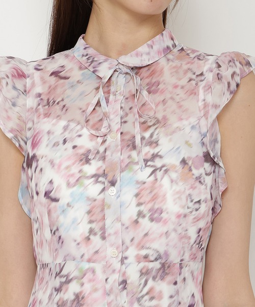 REDYAZEL（レディアゼル）の「水彩フラワープリントワンピース（ワンピース・レディース・ピンク/ブラウン/ブラック・SMALL/MEDIUM）」の18枚目の写真