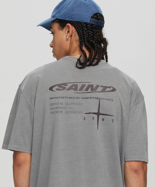[SAINTPAIN] ★25SS★エンジェルピグメント半袖Tシャツ SP_エンジェル_ピグメント_ティー - saintpain | 60% - アジア