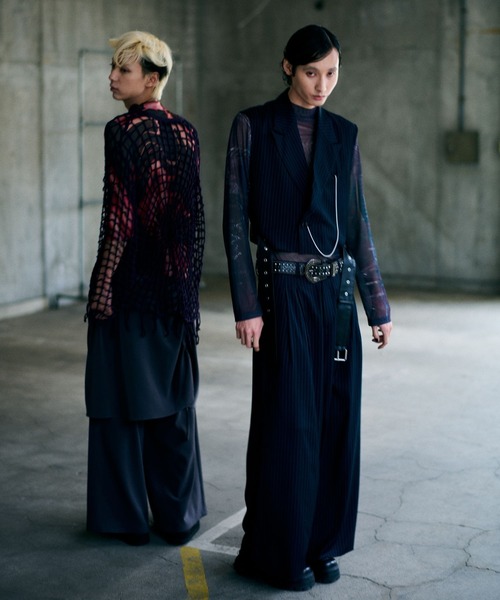 HARE（ハレ）の「【UNDERGROUND MODE】ギャザースカートパンツ(HARE)（その他パンツ・メンズ・ブラック/グレー・FREE）」の3枚目の写真