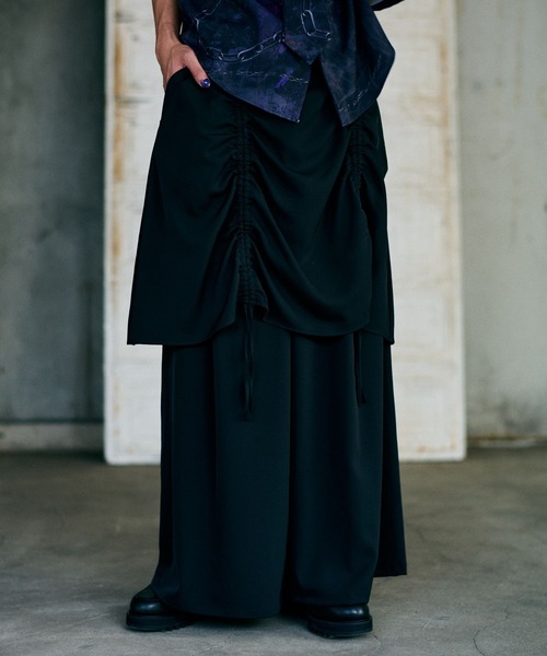 HARE（ハレ）の「【UNDERGROUND MODE】ギャザースカートパンツ(HARE)（その他パンツ・メンズ・ブラック/グレー・FREE）」の16枚目の写真