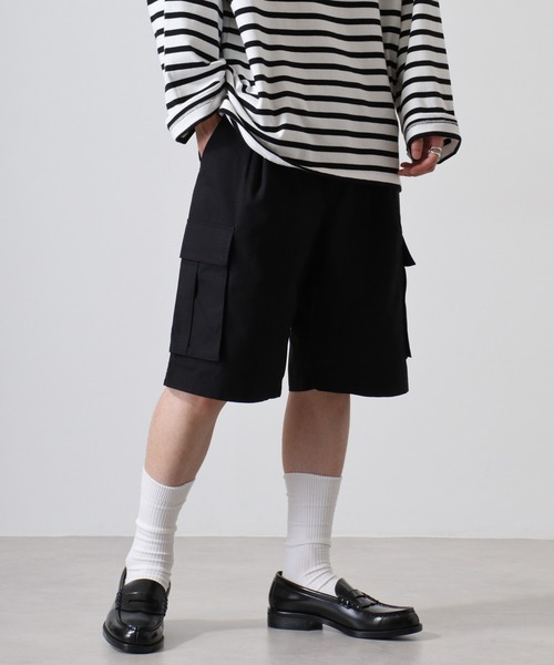 Open Yy カーゴショートパンツ ブラック・ Open yyダークグレー カーゴショートパンツ - メルカリ