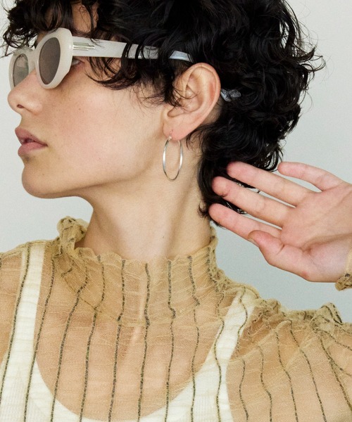 Round Hoop Earrings/ラウンドフープピアス【MAISON SPECIAL/メゾンスペシャル】（ピアス（両耳用））｜MAISON SPECIAL（メゾンスペシャル）