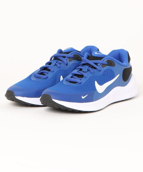 NIKE(ナイキ)の「【NIKE】ナイキ REVOLUTION 7 GS(レボリューション GS)FB7689(スニーカー・レディース・ライトブルー/ブルー/ブラック×ピンク/ブラック×ホワイト/ピンク系その他・25.0cm/24.5cm/24.0cm/23.0cm/22.5cm/23.5cm)」の2枚目の写真