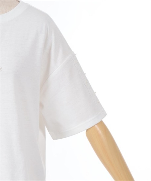 axes femme（アクシーズファム）の「星空プリント吸水速乾Ｔシャツ（Tシャツ/カットソー・レディース・ラベンダー/ネイビー/ブルーグリーン/ホワイト・FREE）」の20枚目の写真