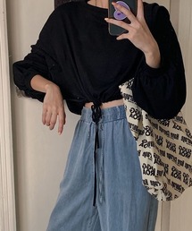 c.u.l | 裾ドロスト ショート丈 ロンT culw718(Tシャツ/カットソー)