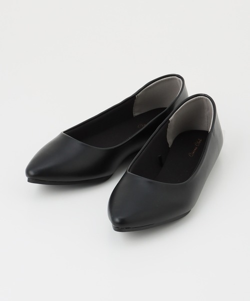 Honeys（ハニーズ）の「【はっ水】やわラク撥水ポインテッドパンプス（パンプス・レディース・シルバー/ブラック/ブラック系/チャコール/レッド/レオパード/ベージュ・22.5/23.0/23.5/24.0/24.5/25.0）」の9枚目の写真