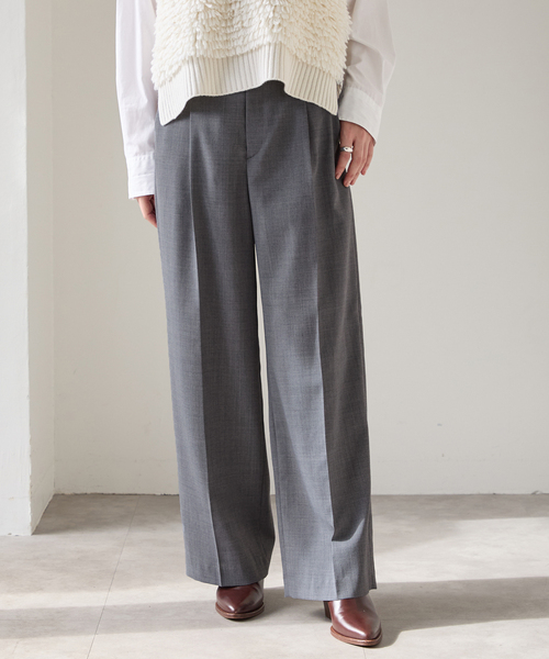 VERMEIL par iena（ヴェルメイユパーイエナ）の「タックギャザーパンツ