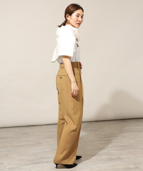 VERMEIL par iena（ヴェルメイユパーイエナ）の「タックギャザーパンツ