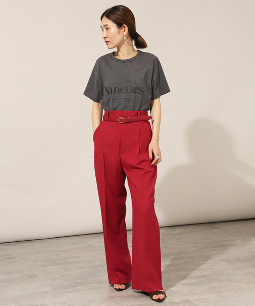 2023 VERMEIL par iena☆GREENWOOLギャザーパンツ38 VERMEIL par iena（ヴェルメイユパーイエナ）の「タックギャザーパンツ