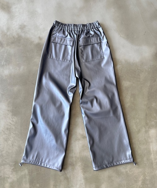 SHAGGIE（シャギー）の「レザールーズジョガーパンツ（その他パンツ・レディース・グレー/ブラック・FREE）」の12枚目の写真