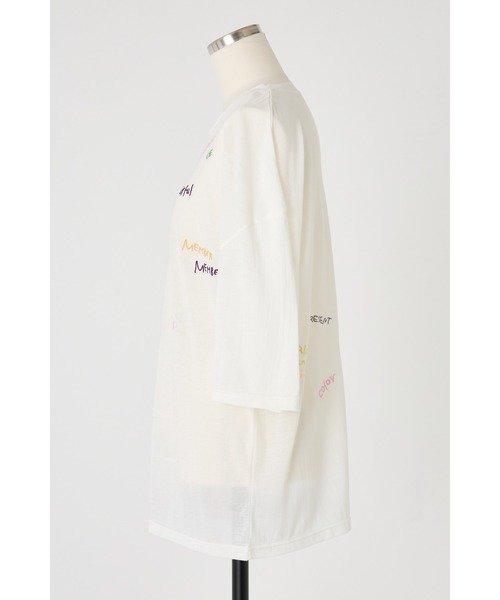 HeRIN.CYE（ヘリンドットサイ）の「mio yanase / member tee　　ミオ　ヤナセ/メンバー　ティー（Tシャツ/カットソー・レディース・オフホワイト・FREE）」の9枚目の写真