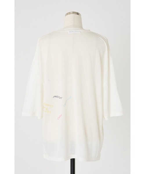 HeRIN.CYE（ヘリンドットサイ）の「mio yanase / member tee　　ミオ　ヤナセ/メンバー　ティー（Tシャツ/カットソー・レディース・オフホワイト・FREE）」の10枚目の写真
