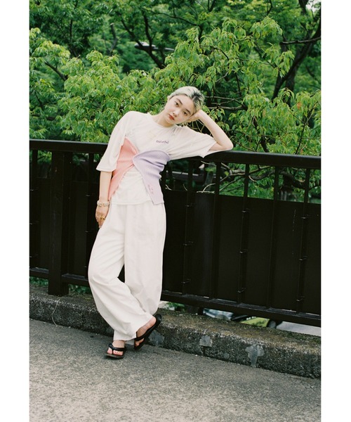HeRIN.CYE（ヘリンドットサイ）の「mio yanase / member tee　　ミオ　ヤナセ/メンバー　ティー（Tシャツ/カットソー・レディース・オフホワイト・FREE）」の13枚目の写真