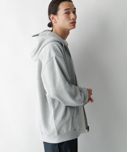 RAGEBLUE（レイジブルー）の「【SIGNAL SPORTS】ワンポイント刺繍/ピグメントダブルジップパーカー（パーカー・メンズ・アッシュグレー/グレー/オリーブ・MEDIUM/LARGE）」の8枚目の写真