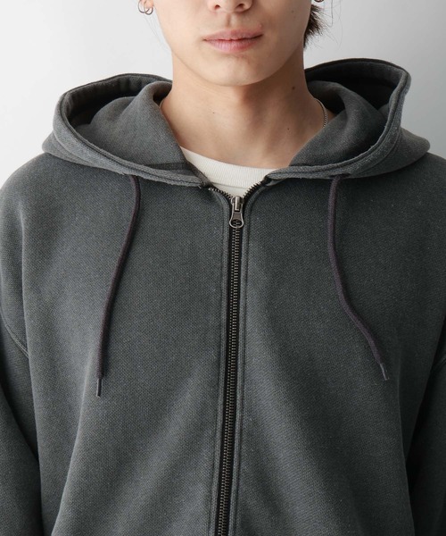 RAGEBLUE（レイジブルー）の「【SIGNAL SPORTS】ワンポイント刺繍/ピグメントダブルジップパーカー（パーカー・メンズ・アッシュグレー/グレー/オリーブ・MEDIUM/LARGE）」の19枚目の写真