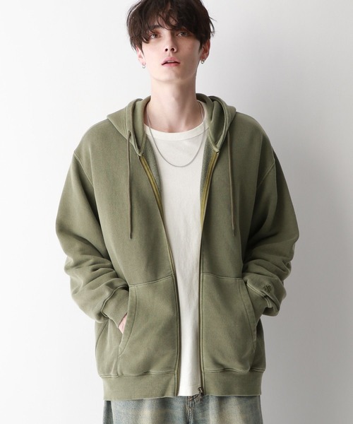 セール】【SIGNAL SPORTS】ワンポイント刺繍/ピグメントダブルジップ