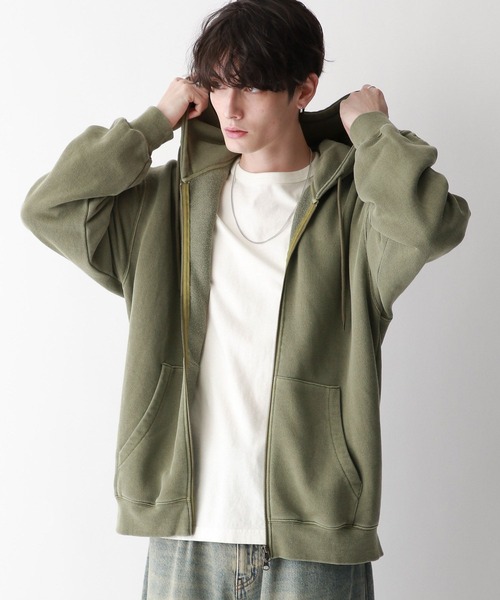 セール】【SIGNAL SPORTS】ワンポイント刺繍/ピグメントダブルジップ