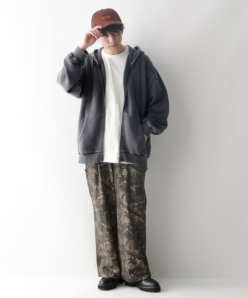 セール】【SIGNAL SPORTS】ワンポイント刺繍/ピグメントダブルジップ