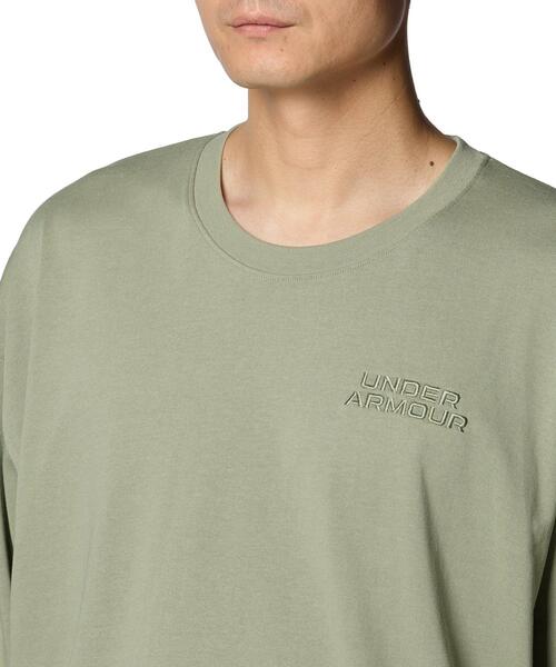 UNDER ARMOUR(アンダーアーマー)の「UAヘビーウェイト コットン ロングスリーブTシャツ(トレーニング/メンズ)(Tシャツ/カットソー・メンズ・グリーン系その他・M/3XL/2XL/S/XL/L)」の4枚目の写真