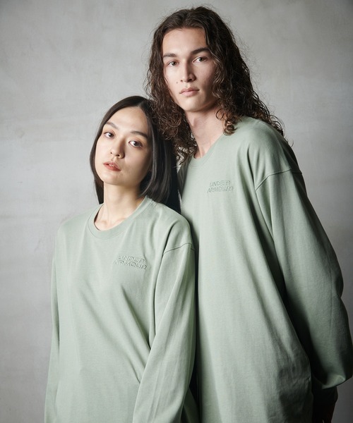 UNDER ARMOUR(アンダーアーマー)の「UAヘビーウェイト コットン ロングスリーブTシャツ(トレーニング/メンズ)(Tシャツ/カットソー・メンズ・グリーン系その他・M/3XL/2XL/S/XL/L)」の18枚目の写真