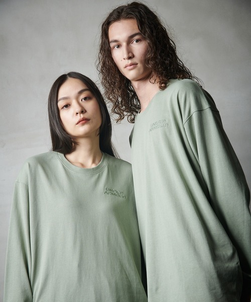 UNDER ARMOUR(アンダーアーマー)の「UAヘビーウェイト コットン ロングスリーブTシャツ(トレーニング/メンズ)(Tシャツ/カットソー・メンズ・グリーン系その他・M/3XL/2XL/S/XL/L)」の17枚目の写真