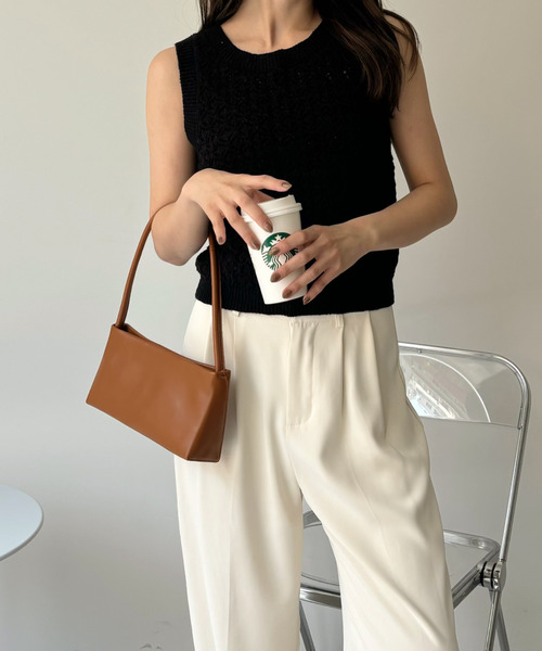 Eclat one(エクラワン)の「【Eclat one】かぎ針編み メッシュ ノースリーブ ニット(ニット/セーター・レディース・レッド/ライトブルー/ブラック/アイボリー・FREE)」の19枚目の写真