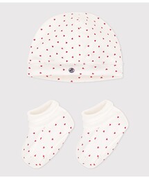 PETIT BATEAU（プチバトー）の「ベビーキャップ&ブーティセット（キャップ）」