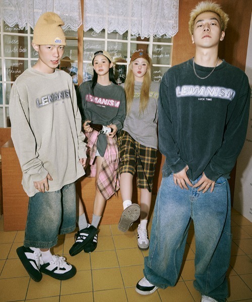 Good Riddance(グッドリダンス)の「【Lemanism】レトロウォッシュ加工 メタリックデザインロゴ 長袖Tシャツ ロンT(Tシャツ/カットソー・レディース・ブラック/グレー/ベージュ・M/L)」の11枚目の写真