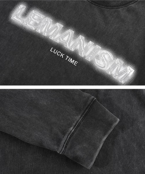 Good Riddance(グッドリダンス)の「【Lemanism】レトロウォッシュ加工 メタリックデザインロゴ 長袖Tシャツ ロンT(Tシャツ/カットソー・レディース・ブラック/グレー/ベージュ・M/L)」の13枚目の写真
