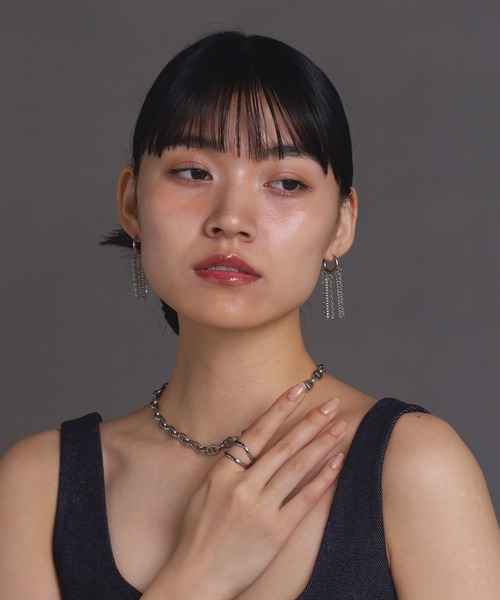 LHME（エルエイチエムイー）の「【WEB限定】“Moment”しゃらしゃらピアス/サージカルステンレス（金属アレルギー対応）【LHME / エルエイチエムイー】（ピアス（両耳用）・レディース・シルバー・ONE SIZE）」の8枚目の写真