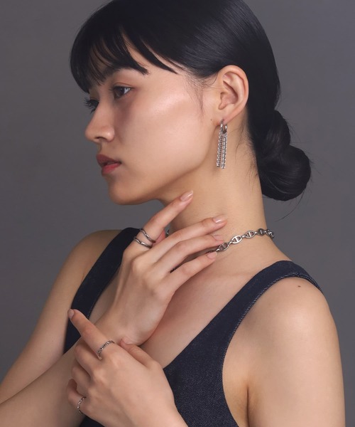 LHME（エルエイチエムイー）の「【WEB限定】“Moment”しゃらしゃらピアス/サージカルステンレス（金属アレルギー対応）【LHME / エルエイチエムイー】（ピアス（両耳用）・レディース・シルバー・ONE SIZE）」の10枚目の写真