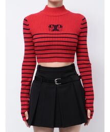 EMODA | ハイネッククロップロゴニット(ニット/セーター)