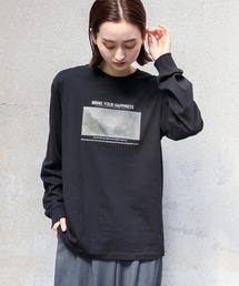 【UNIT CHEST】unique unisex T-shirt ニュアンスロゴロンT