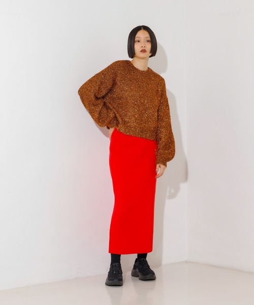 NOMINE（ノミネ）の「ラメシャギープルオーバー（ニット/セーター・レディース・ゴールド/ブロンズ/ブラック/ブルー・フリー）」の16枚目の写真