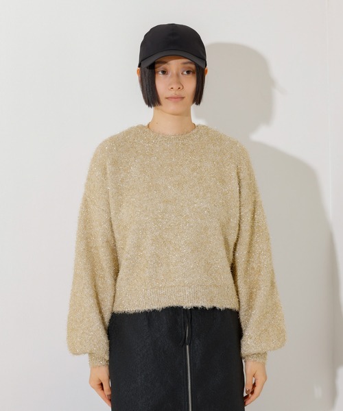 NOMINE（ノミネ）の「ラメシャギープルオーバー（ニット/セーター・レディース・ゴールド/ブロンズ/ブラック/ブルー・フリー）」の17枚目の写真