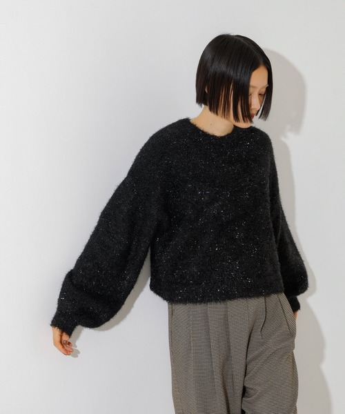 NOMINE（ノミネ）の「ラメシャギープルオーバー（ニット/セーター・レディース・ゴールド/ブロンズ/ブラック/ブルー・フリー）」の15枚目の写真