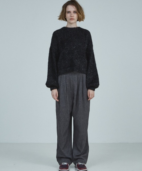 NOMINE（ノミネ）の「ラメシャギープルオーバー（ニット/セーター・レディース・ゴールド/ブロンズ/ブラック/ブルー・フリー）」の9枚目の写真