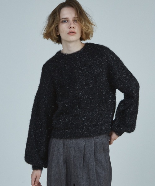 NOMINE（ノミネ）の「ラメシャギープルオーバー（ニット/セーター・レディース・ゴールド/ブロンズ/ブラック/ブルー・フリー）」の12枚目の写真