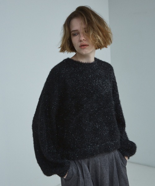 NOMINE（ノミネ）の「ラメシャギープルオーバー（ニット/セーター・レディース・ゴールド/ブロンズ/ブラック/ブルー・フリー）」の14枚目の写真