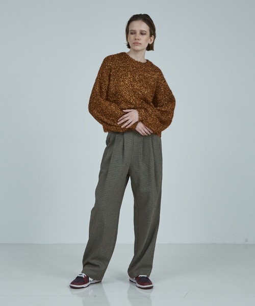 NOMINE（ノミネ）の「ラメシャギープルオーバー（ニット/セーター・レディース・ゴールド/ブロンズ/ブラック/ブルー・フリー）」の6枚目の写真