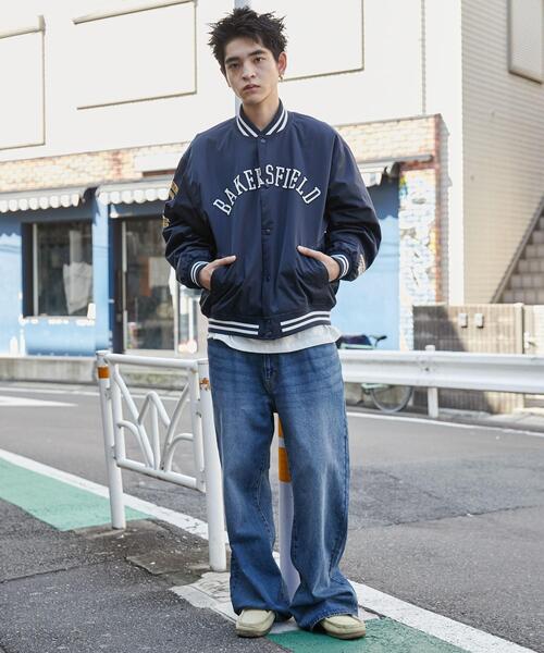 WEGO（ウィゴー）の「WEGO/パテッドワッペンスタジャン（スタジャン・メンズ・ホワイト/ネイビー/ブラック系その他/ブラック・MEDIUM/LARGE）」の17枚目の写真