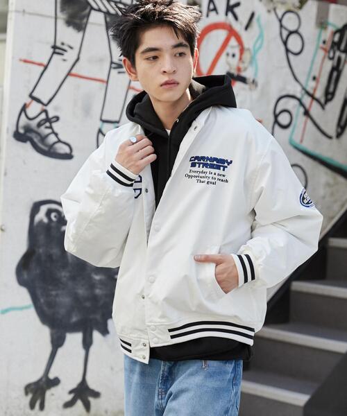 WEGO（ウィゴー）の「WEGO/パテッドワッペンスタジャン（スタジャン・メンズ・ホワイト/ネイビー/ブラック系その他/ブラック・MEDIUM/LARGE）」の18枚目の写真