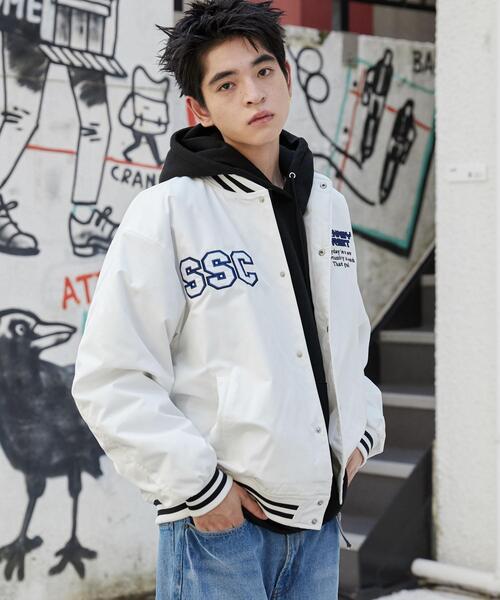 WEGO（ウィゴー）の「WEGO/パテッドワッペンスタジャン（スタジャン・メンズ・ホワイト/ネイビー/ブラック系その他/ブラック・MEDIUM/LARGE）」の20枚目の写真